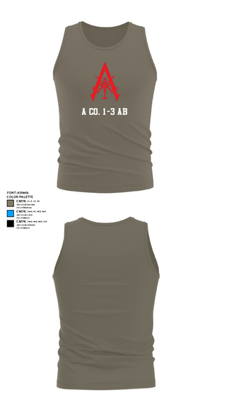 Tank Top, A Co. 1-3 AB, Army, Teamtime, Team time, sublimation, custom sports apparel, team uniforms, spirit wear, spiritwear, sports uniforms, custom shirts, team store, custom team store, fundraiser sports, apparel fundraiser