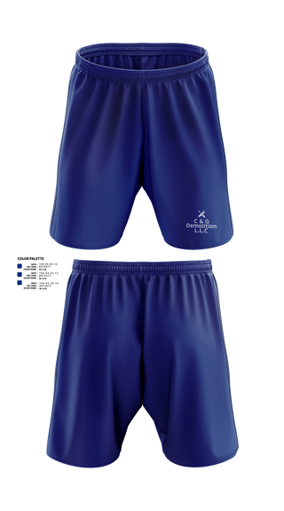 Athletic Shorts With Pockets, C&G Demolition L.L.C, , Teamtime, Team time, sublimation, custom sports apparel, team uniforms, spirit wear, spiritwear, sports uniforms, custom shirts, team store, custom team store, fundraiser sports, apparel fundraiser