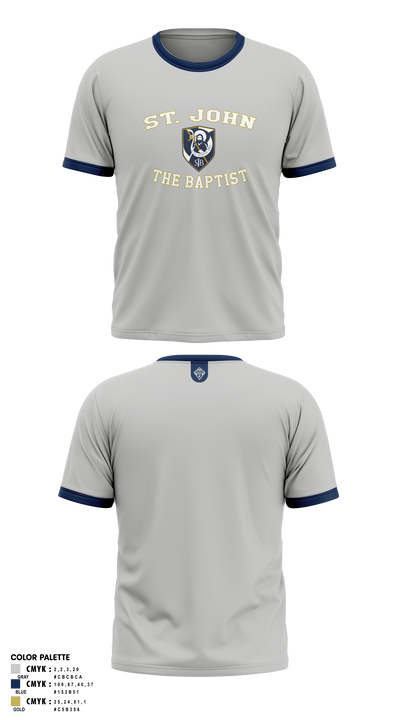 St. John The Baptist K-8 8405823 Old School Cotton Feel Shirt - 2