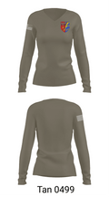 Fernmeldebataillon 4 95457693 Women's Long Sleeve V-neck Shirt - 77