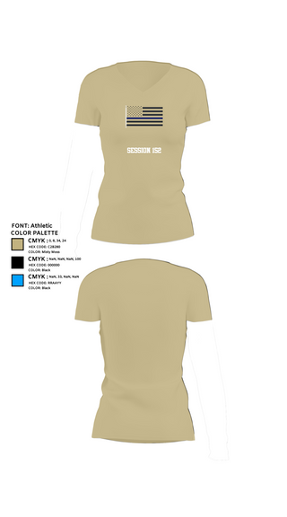 Womens Short Sleeve Vneck Shirt, Session 152, Police, Teamtime, Team time, sublimation, custom sports apparel, team uniforms, spirit wear, spiritwear, sports uniforms, custom shirts, team store, custom team store, fundraiser sports, apparel fundraiser