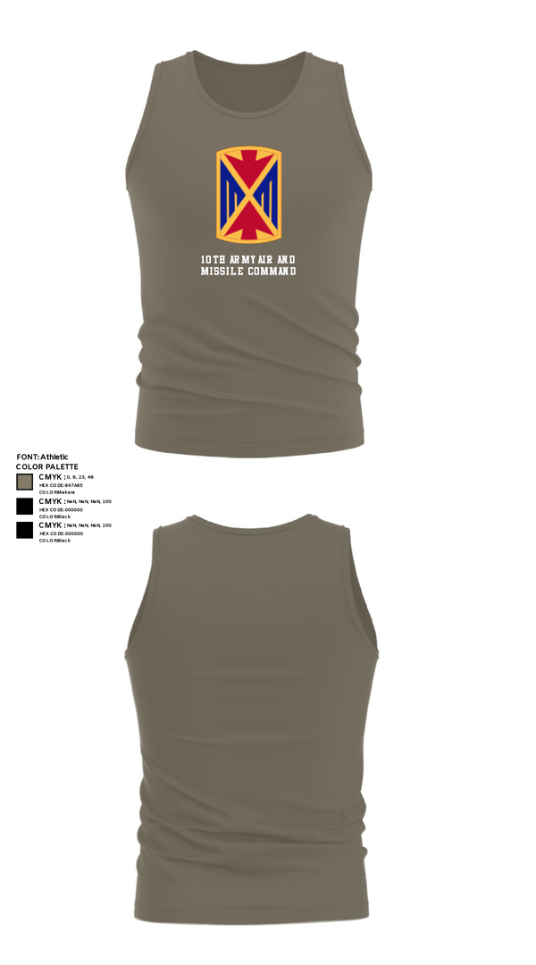 Tank Top, 10th Army Air and Missile Command, Army, Teamtime, Team time, sublimation, custom sports apparel, team uniforms, spirit wear, spiritwear, sports uniforms, custom shirts, team store, custom team store, fundraiser sports, apparel fundraiser