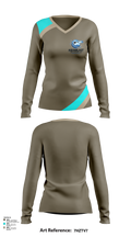 Aquablast Solutions LLC 84742095 Women's Long Sleeve V-neck Shirt - 122