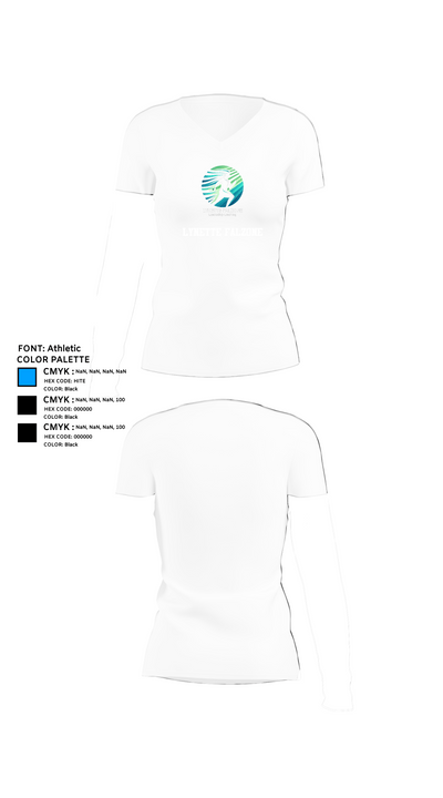 Lynette Falzone 70378339 Women's Short Sleeve V-neck Shirt - 18