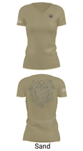 EMF CP DET SAC 86149634 Women's Short Sleeve V-neck Shirt - 49