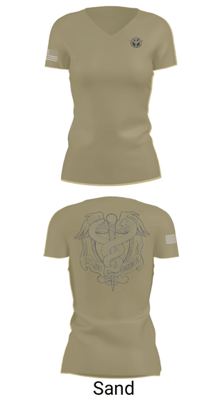 Women's Short Sleeve Vneck Shirt, EMF CP DET SAC, Navy, Teamtime, Team time, sublimation, custom sports apparel, team uniforms, spirit wear, spiritwear, sports uniforms, custom shirts, team store, custom team store, fundraiser sports, apparel fundraiser