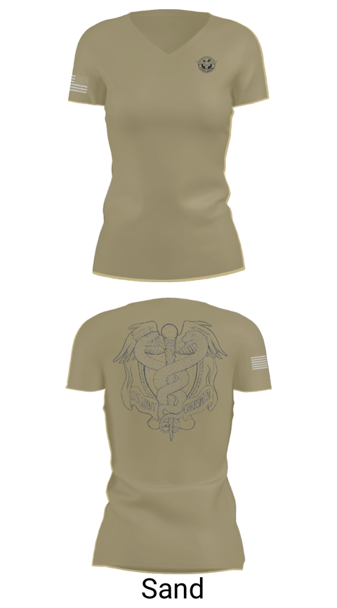 Women's Short Sleeve Vneck Shirt, EMF CP DET SAC, Navy, Teamtime, Team time, sublimation, custom sports apparel, team uniforms, spirit wear, spiritwear, sports uniforms, custom shirts, team store, custom team store, fundraiser sports, apparel fundraiser