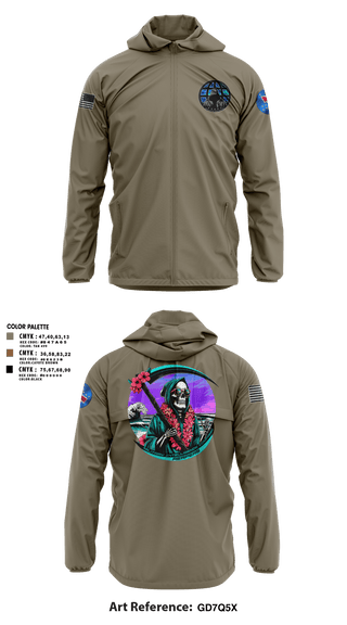 Windbreaker, REAPERS, FT SHAFTER, , Teamtime, Team time, sublimation, custom sports apparel, team uniforms, spirit wear, spiritwear, sports uniforms, custom shirts, team store, custom team store, fundraiser sports, apparel fundraiser