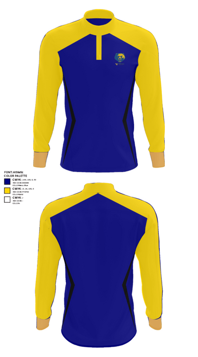 West Virginia University Institute Of Technology Baseball 18576628 Quarter Zip Jacket - 31