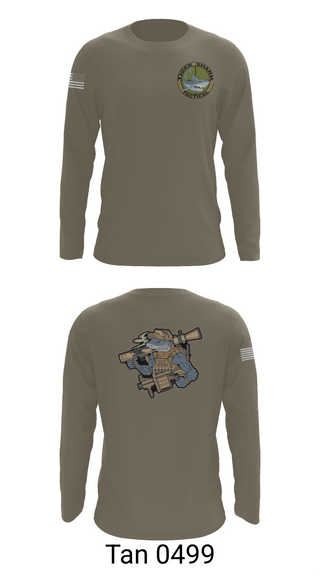Long Sleeve Performance Shirt, Wilmington Tiger Shark, Army, Teamtime, Team time, sublimation, custom sports apparel, team uniforms, spirit wear, spiritwear, sports uniforms, custom shirts, team store, custom team store, fundraiser sports, apparel fundraiser