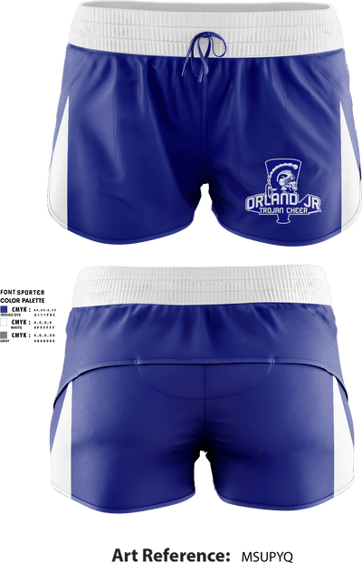 Orland Jr Trojans Cheer 6207473 Track Shorts - 2
