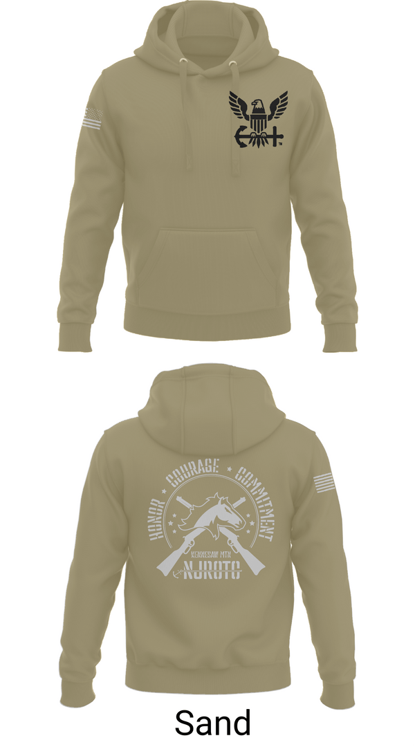 Hoodie, Kennesaw Mountain NJROTC, Navy, Teamtime, Team time, sublimation, custom sports apparel, team uniforms, spirit wear, spiritwear, sports uniforms, custom shirts, team store, custom team store, fundraiser sports, apparel fundraiser