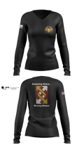 143rd ESC 13451514 Women's Long Sleeve V-neck Shirt - 3