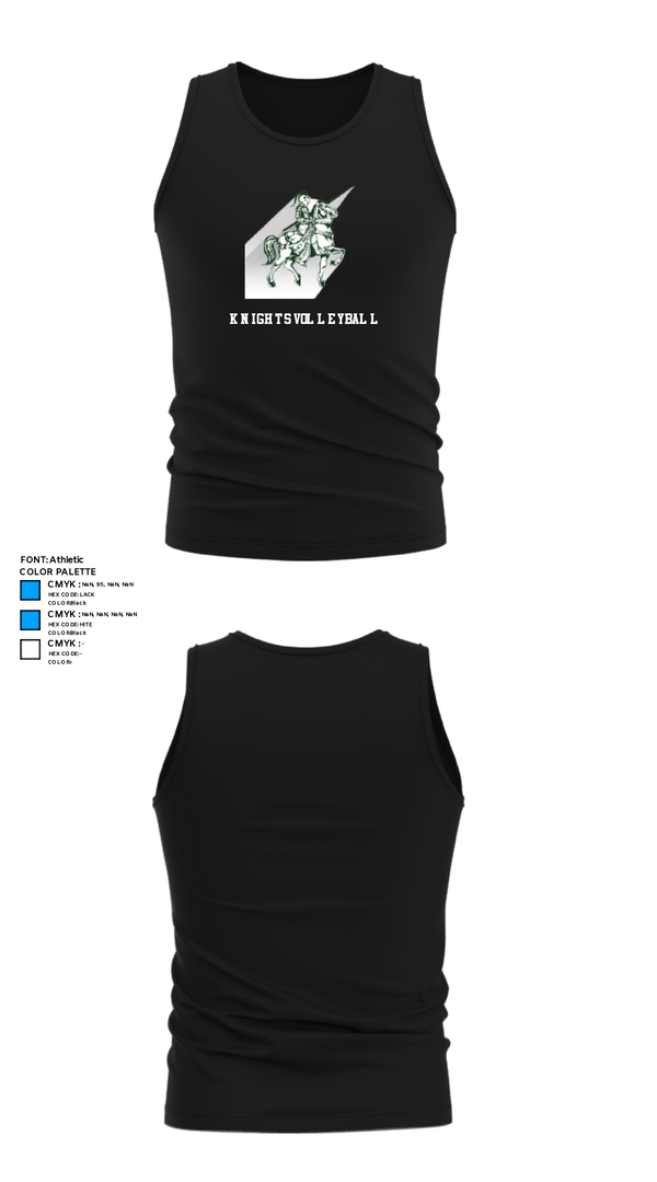 Tank Top, Knights Volleyball, Men's Volleyball, Teamtime, Team time, sublimation, custom sports apparel, team uniforms, spirit wear, spiritwear, sports uniforms, custom shirts, team store, custom team store, fundraiser sports, apparel fundraiser