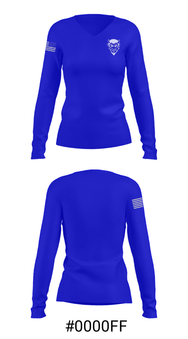 Women's Long Sleeve Vneck Shirt, Quincy Senior High School Track, Track & Field, Teamtime, Team time, sublimation, custom sports apparel, team uniforms, spirit wear, spiritwear, sports uniforms, custom shirts, team store, custom team store, fundraiser sports, apparel fundraiser