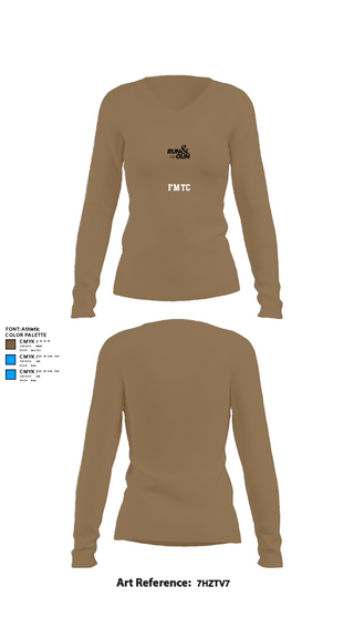 Womens Long Sleeve Vneck Shirt, FMTC, Marines, Teamtime, Team time, sublimation, custom sports apparel, team uniforms, spirit wear, spiritwear, sports uniforms, custom shirts, team store, custom team store, fundraiser sports, apparel fundraiser