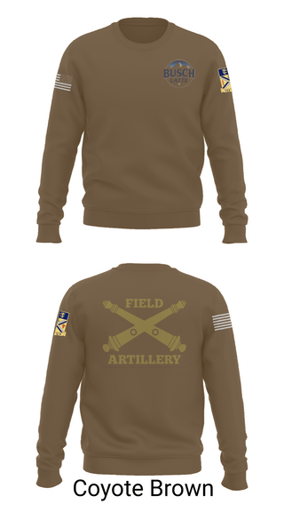 Crew Neck Sweatshirt, Busch Latte, Army, Teamtime, Team time, sublimation, custom sports apparel, team uniforms, spirit wear, spiritwear, sports uniforms, custom shirts, team store, custom team store, fundraiser sports, apparel fundraiser