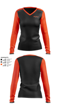 Valhalla Hatchets 82038380 Women's Long Sleeve V-neck Shirt - 1