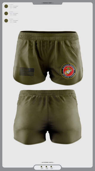 Womens Shorts, Wounded warrior battalion east, Marines, Teamtime, Team time, sublimation, custom sports apparel, team uniforms, spirit wear, spiritwear, sports uniforms, custom shirts, team store, custom team store, fundraiser sports, apparel fundraiser