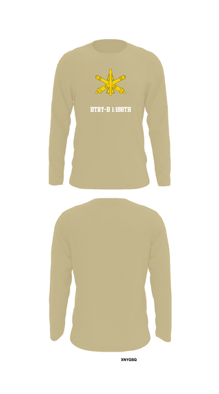 Long Sleeve Performance Shirt, BTRY-B 1/188th, National Guard, Teamtime, Team time, sublimation, custom sports apparel, team uniforms, spirit wear, spiritwear, sports uniforms, custom shirts, team store, custom team store, fundraiser sports, apparel fundraiser