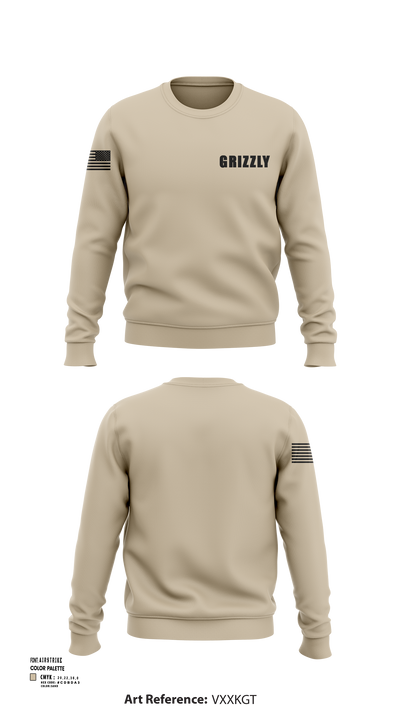 Grizzly 39400631 Crew Neck Sweatshirt - 105