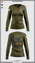 478th CA BN (A) 32204639 Women's Long Sleeve V-neck Shirt - 111