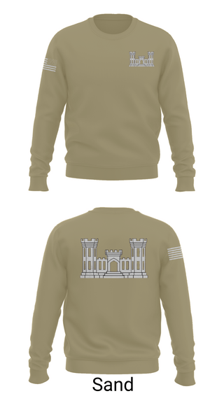 Crew Neck Sweatshirt, 250TH ENGINEERING COMPANY, National Guard, Teamtime, Team time, sublimation, custom sports apparel, team uniforms, spirit wear, spiritwear, sports uniforms, custom shirts, team store, custom team store, fundraiser sports, apparel fundraiser