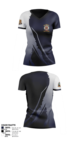 Womens Short Sleeve Vneck Shirt, Rookies new school, , Teamtime, Team time, sublimation, custom sports apparel, team uniforms, spirit wear, spiritwear, sports uniforms, custom shirts, team store, custom team store, fundraiser sports, apparel fundraiser