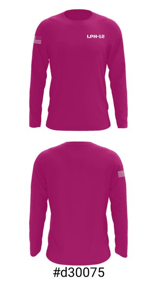 Long Sleeve Performance Shirt, LPH-12, Navy, Teamtime, Team time, sublimation, custom sports apparel, team uniforms, spirit wear, spiritwear, sports uniforms, custom shirts, team store, custom team store, fundraiser sports, apparel fundraiser