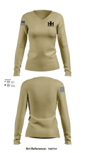 Huitron hauling llc 64794828 Women's Long Sleeve V-neck Shirt - 2