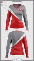 Constantine High School Cross Country 28669169 Women's Long Sleeve V-neck Shirt - 5