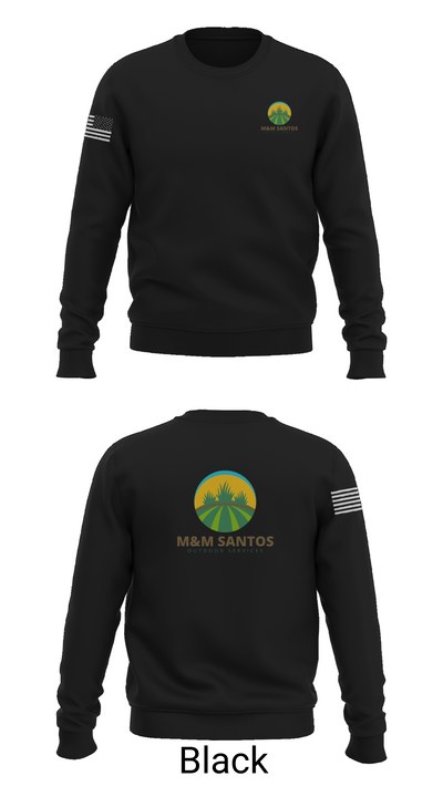 M&M Santos Outdoor Services 89521687 Crew Neck Sweatshirt - 21