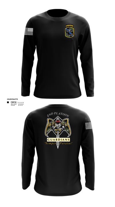 2/108th Guardians 93195789 Long Sleeve Performance Shirt - 1