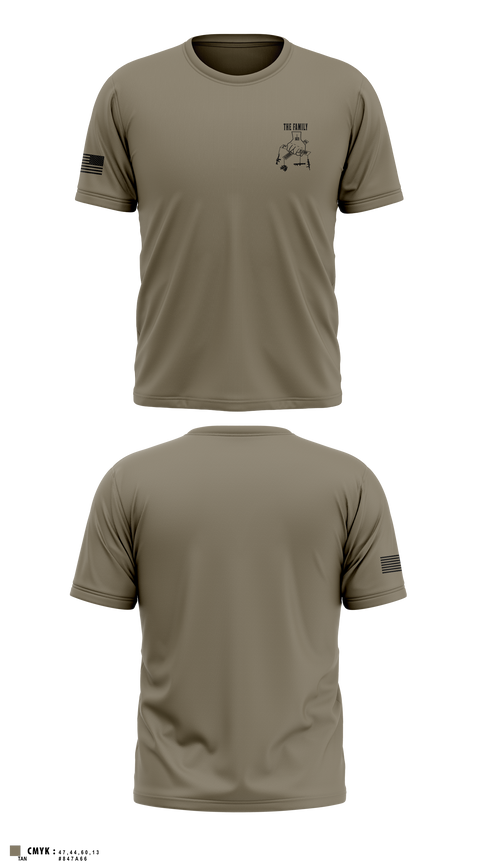 Old School Cotton Feel Shirt, 2nd PLT A CO-The Family, Army, Teamtime, Team time, sublimation, custom sports apparel, team uniforms, spirit wear, spiritwear, sports uniforms, custom shirts, team store, custom team store, fundraiser sports, apparel fundraiser