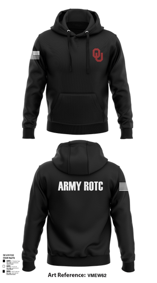 Hoodie, OU Army ROTC, Army, Teamtime, Team time, sublimation, custom sports apparel, team uniforms, spirit wear, spiritwear, sports uniforms, custom shirts, team store, custom team store, fundraiser sports, apparel fundraiser