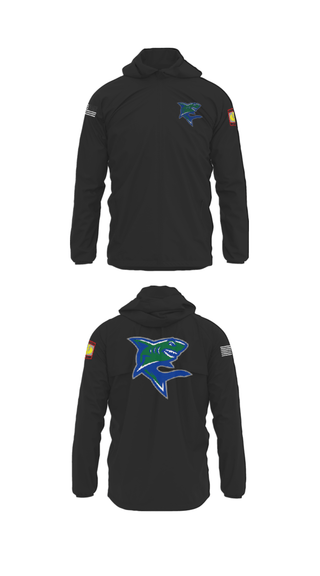 Windbreaker, Bullshark Battalion, Army, Teamtime, Team time, sublimation, custom sports apparel, team uniforms, spirit wear, spiritwear, sports uniforms, custom shirts, team store, custom team store, fundraiser sports, apparel fundraiser