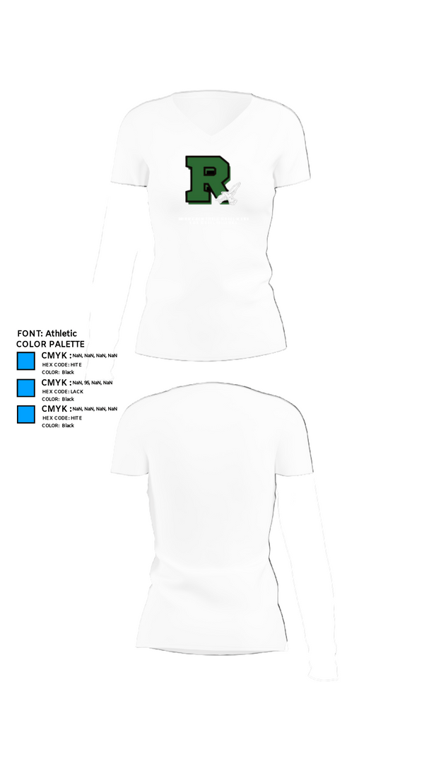 Womens Short Sleeve Vneck Shirt, Rapoport Academy Public School-Meyer High School Volleyball, Women's Volleyball, Teamtime, Team time, sublimation, custom sports apparel, team uniforms, spirit wear, spiritwear, sports uniforms, custom shirts, team store, custom team store, fundraiser sports, apparel fundraiser