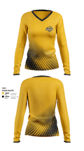 Barstow Little League Softball 86205357 Women's Long Sleeve V-neck Shirt - 1