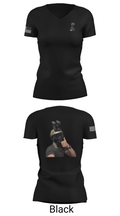 1st marine divison 61808262 Women's Short Sleeve V-neck Shirt - 28