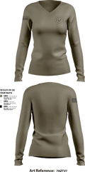 FBI 13370417 Women's Long Sleeve V-neck Shirt - 2
