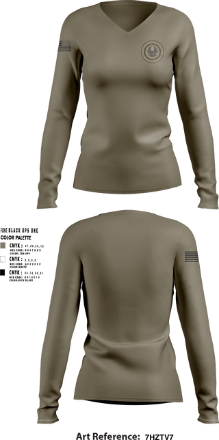Women's Long Sleeve Vneck Shirt, FbiFBI, , Teamtime, Team time, sublimation, custom sports apparel, team uniforms, spirit wear, spiritwear, sports uniforms, custom shirts, team store, custom team store, fundraiser sports, apparel fundraiser