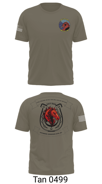 567 red horse 59779308 Short Sleeve Performance Shirt - 38