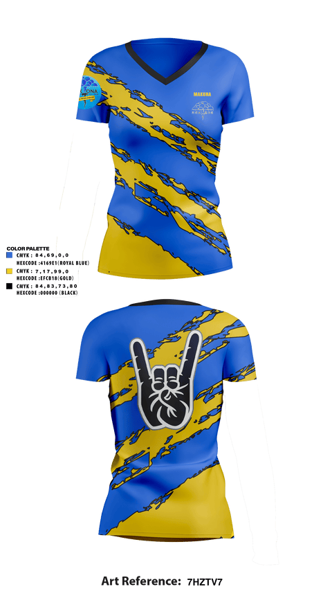 Womens Short Sleeve Vneck Shirt, MAKONA, E-Sports, Teamtime, Team time, sublimation, custom sports apparel, team uniforms, spirit wear, spiritwear, sports uniforms, custom shirts, team store, custom team store, fundraiser sports, apparel fundraiser