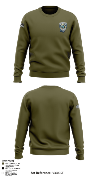 Crew Neck Sweatshirt, STFPA, Police, Teamtime, Team time, sublimation, custom sports apparel, team uniforms, spirit wear, spiritwear, sports uniforms, custom shirts, team store, custom team store, fundraiser sports, apparel fundraiser