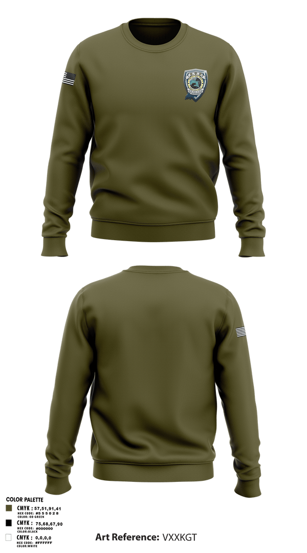 Crew Neck Sweatshirt, STFPA, Police, Teamtime, Team time, sublimation, custom sports apparel, team uniforms, spirit wear, spiritwear, sports uniforms, custom shirts, team store, custom team store, fundraiser sports, apparel fundraiser