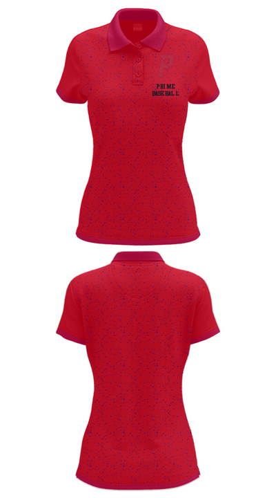Prime Baseball 2428515 Women's Short Sleeve Performance Polo  - 31