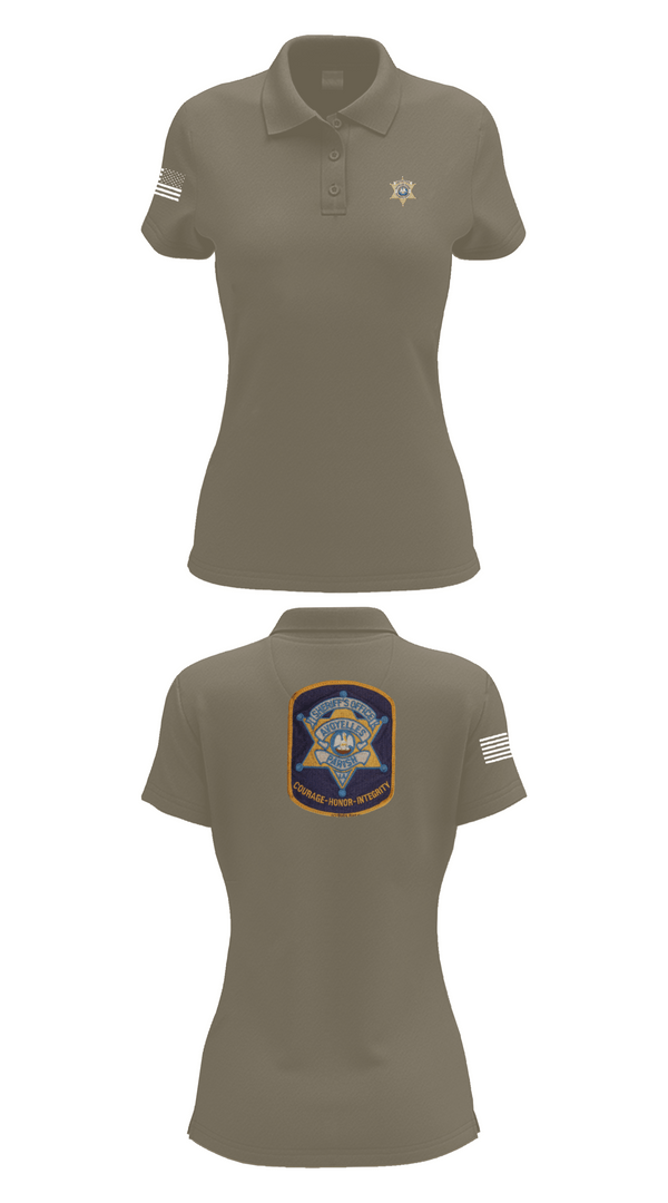 Womens Short Sleeve Performance Polo, Criminal Investigation, , Teamtime, Team time, sublimation, custom sports apparel, team uniforms, spirit wear, spiritwear, sports uniforms, custom shirts, team store, custom team store, fundraiser sports, apparel fundraiser