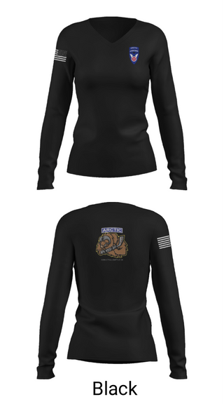 Women's Long Sleeve Vneck Shirt, 539th CTC(L), Army, Teamtime, Team time, sublimation, custom sports apparel, team uniforms, spirit wear, spiritwear, sports uniforms, custom shirts, team store, custom team store, fundraiser sports, apparel fundraiser