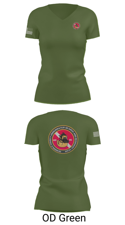 SCSO USART 10986438 Women's Short Sleeve V-neck Shirt - 46