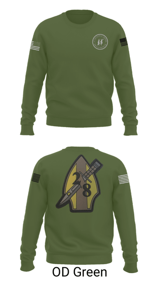 Crew Neck Sweatshirt, 2nd bn 8th Marines, Marines, Teamtime, Team time, sublimation, custom sports apparel, team uniforms, spirit wear, spiritwear, sports uniforms, custom shirts, team store, custom team store, fundraiser sports, apparel fundraiser